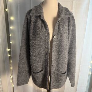 Knitworks Gray Teddy Jacket